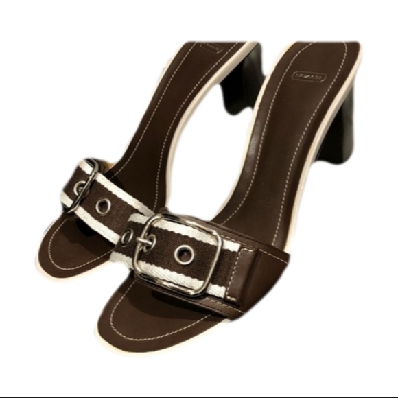 Coach Shoes - Coach Buckle Sandals 7 1/2 M Excellent!